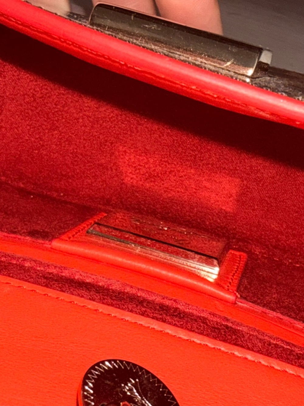NEW Rare CHRISTIAN LOUBOUTIN Sweet Charity leopard red Leather Shoulder Bag - Picture 12 of 13